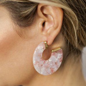 Ettika Pink Rosarito Earrings